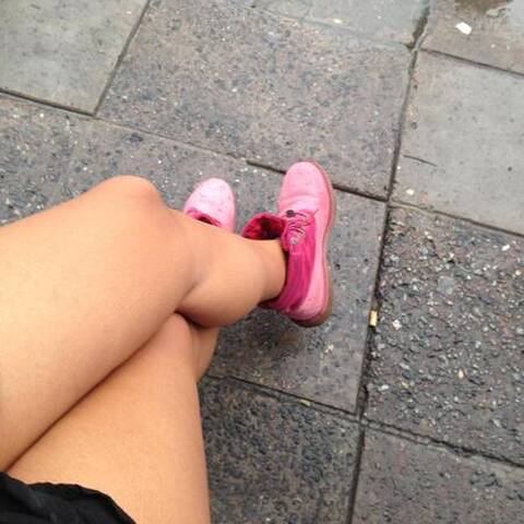 legs in a rainy day